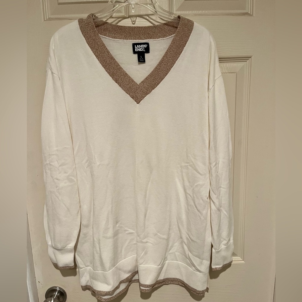 Land’s End Fine Gauge Cotton Tunic L Like New
